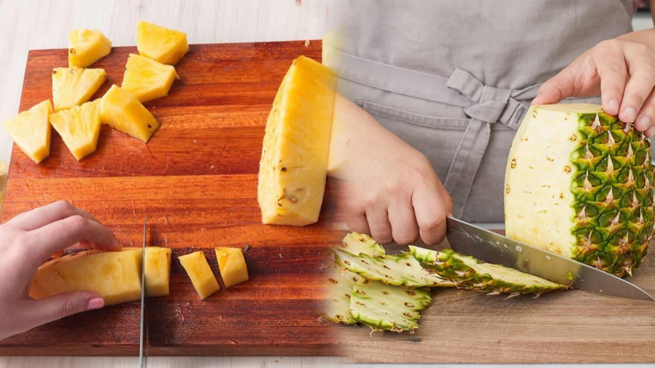 En kolay ananas nasıl soyulur? Ananas nasıl kesilir? Ananas soymanın yöntemleri nelerdir