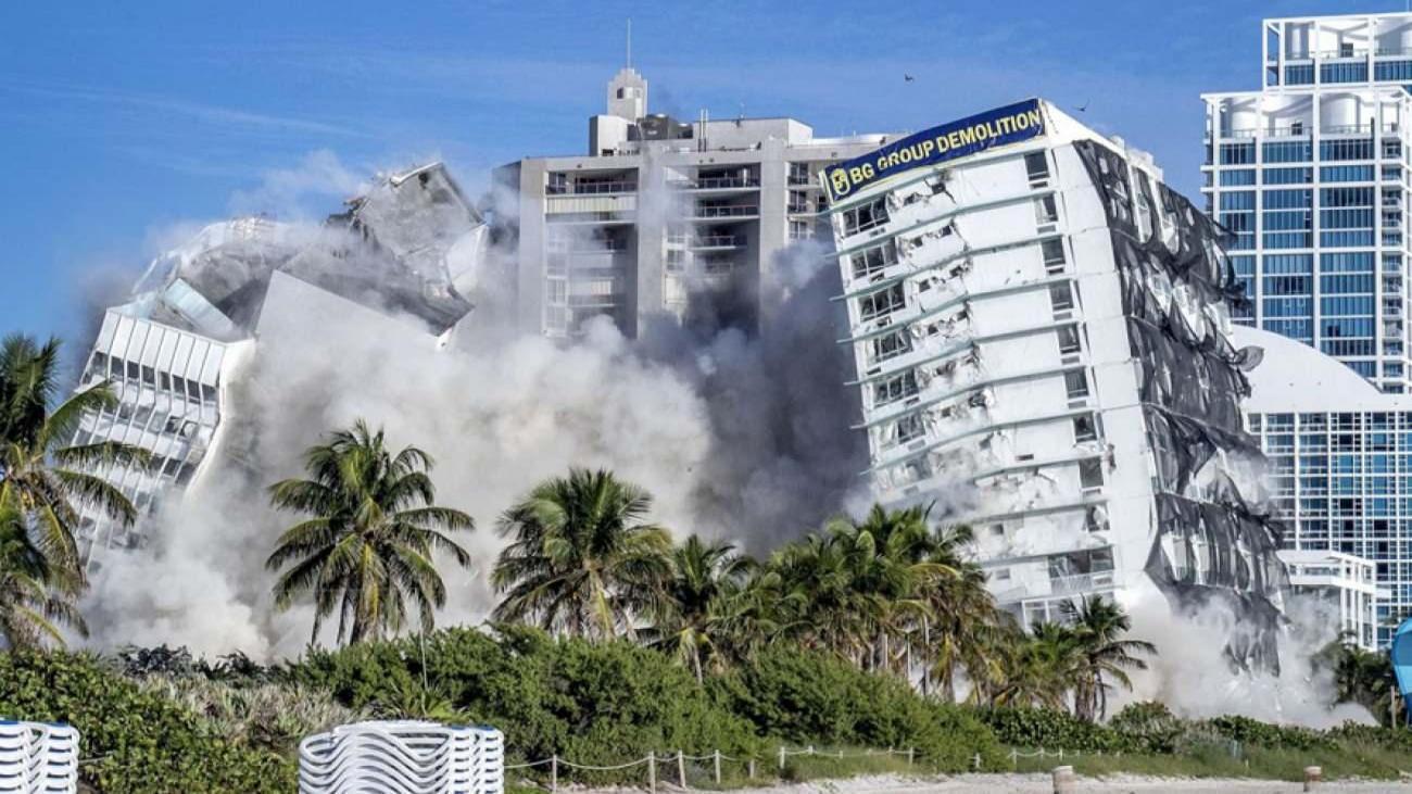 Miami efsanesine veda! John F. Kennedy’nin kaldığı Deauville Hotel yıkıldı