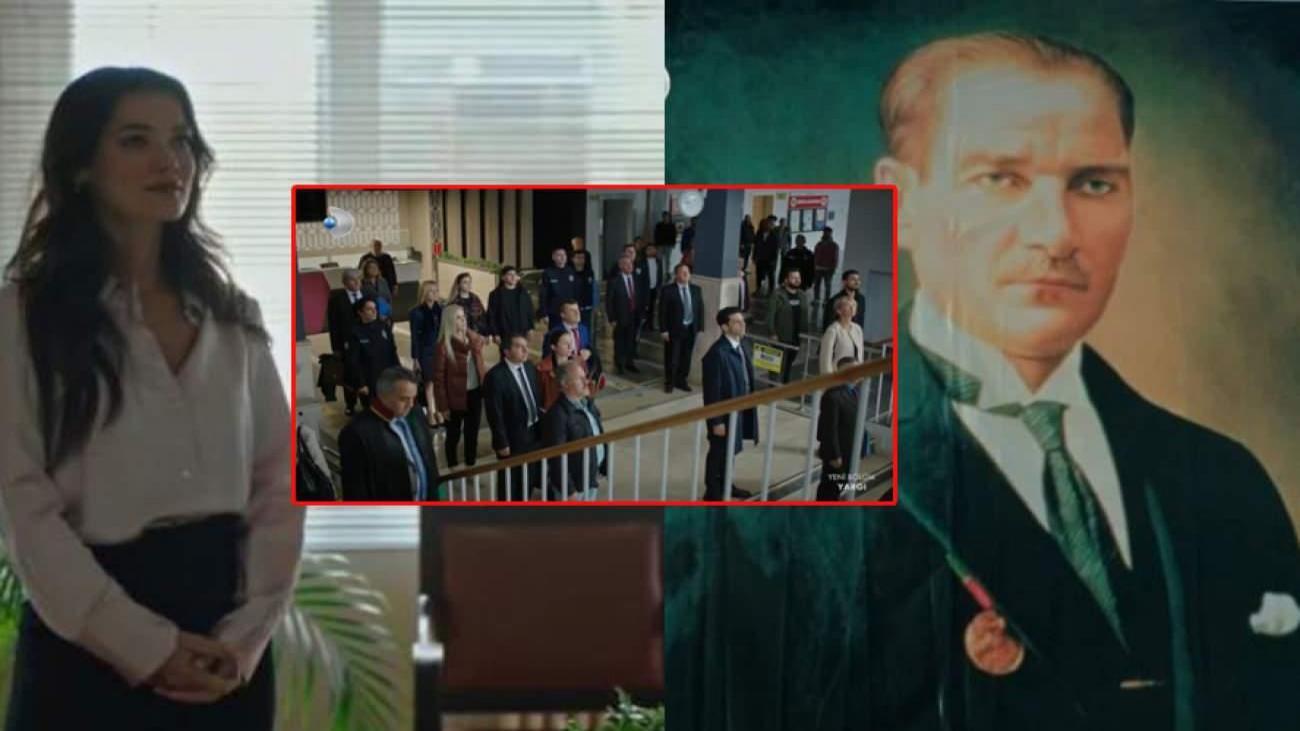 Yargı dizisi 1 dakikalığına saygı duruşuna geçti! 10 Kasım sahnesi damga vurdu