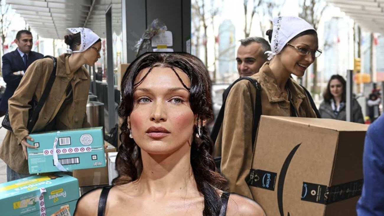 Dünyaca ünlü model Bella Hadid’ten takdir edilen hareket! Ellerinde kutularla Türkevi’ne yardım