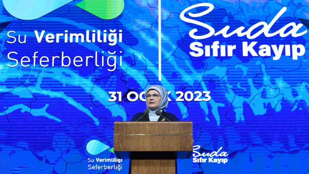 Emine Erdoğan “Su Verimliliği Seferberliği” tanıtım toplantısına katıldı!