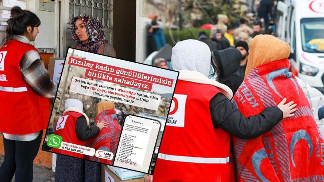 Türk Kızılayı’ndan yeni bir atılım: Depremzede kadınlara özel WhatsApp hattı kurdu