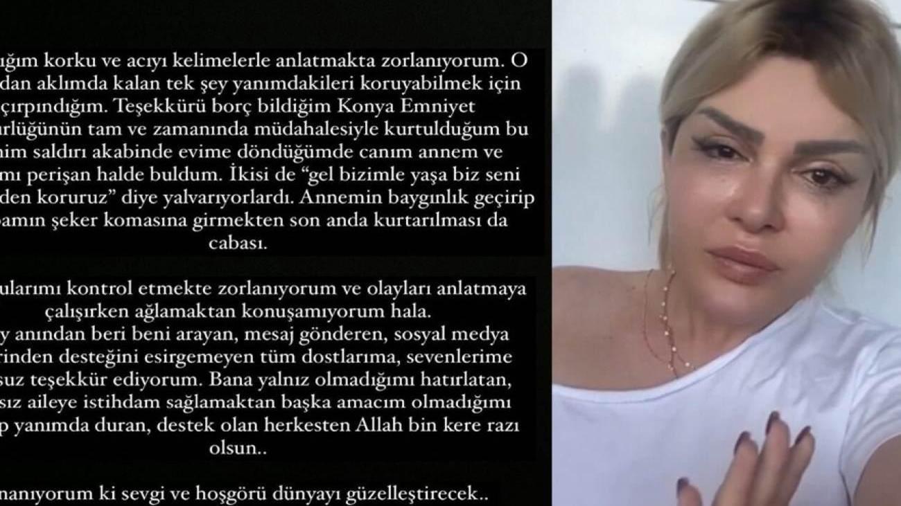 Konya’da protesto edilen Selin Ciğerci’den ilk açıklama! “Ağlamaktan konuşamıyorum…”