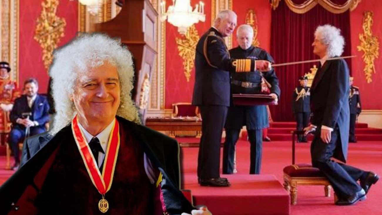 Queen’in gitaristi Brian May “Sir” unvanı aldı! İngiltere Kralı 3. Charles…